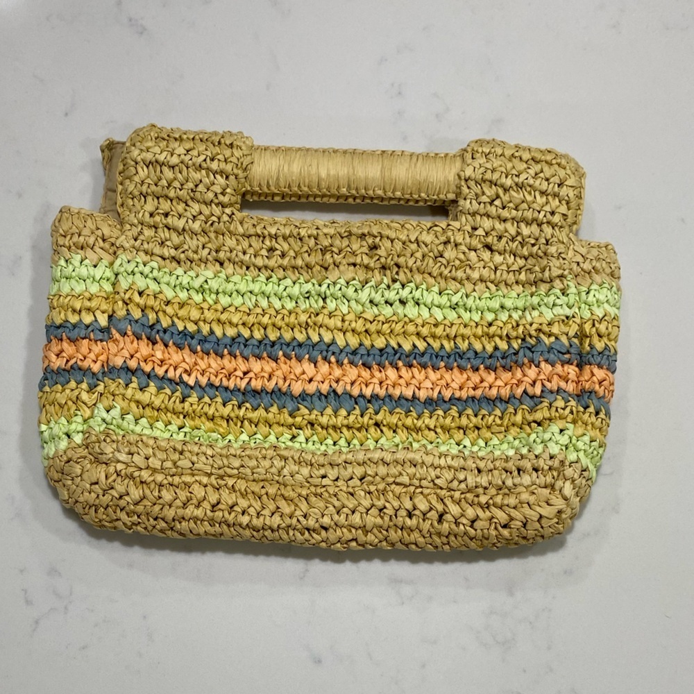Multicolor Straw Handbag - Picture 6 of 7